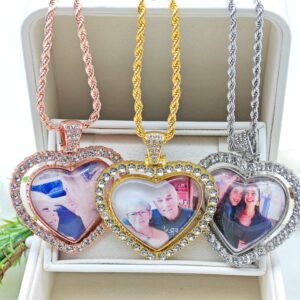 Customized photo love pendant necklace